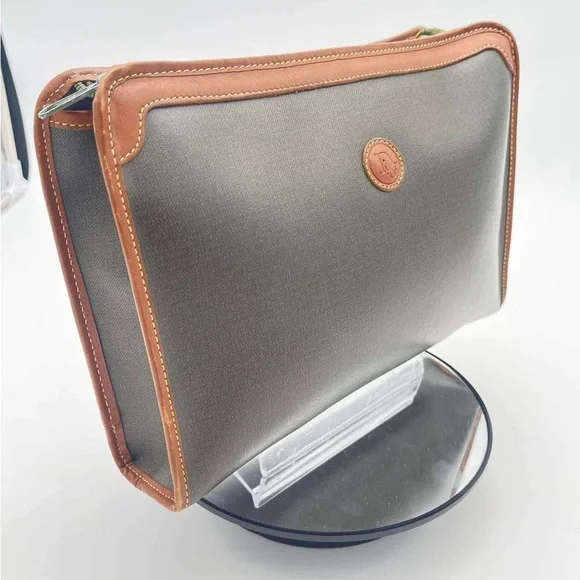 Dior Vintage Leather & Canvas Pouch - Free Gift Included